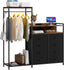 Multifunctional clothes hanging storage cabinet