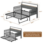 Folding sofa bed with LED lights