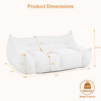Cute and cuddly beanbag sofa