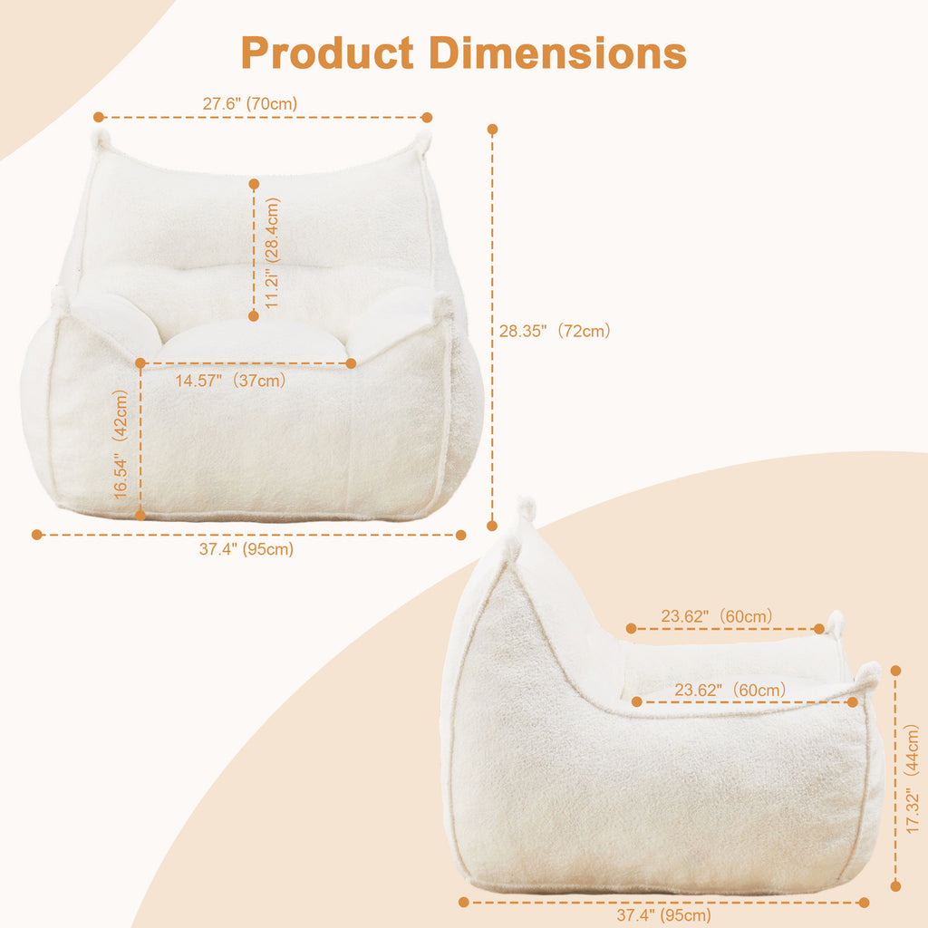 Cute and cuddly beanbag sofa