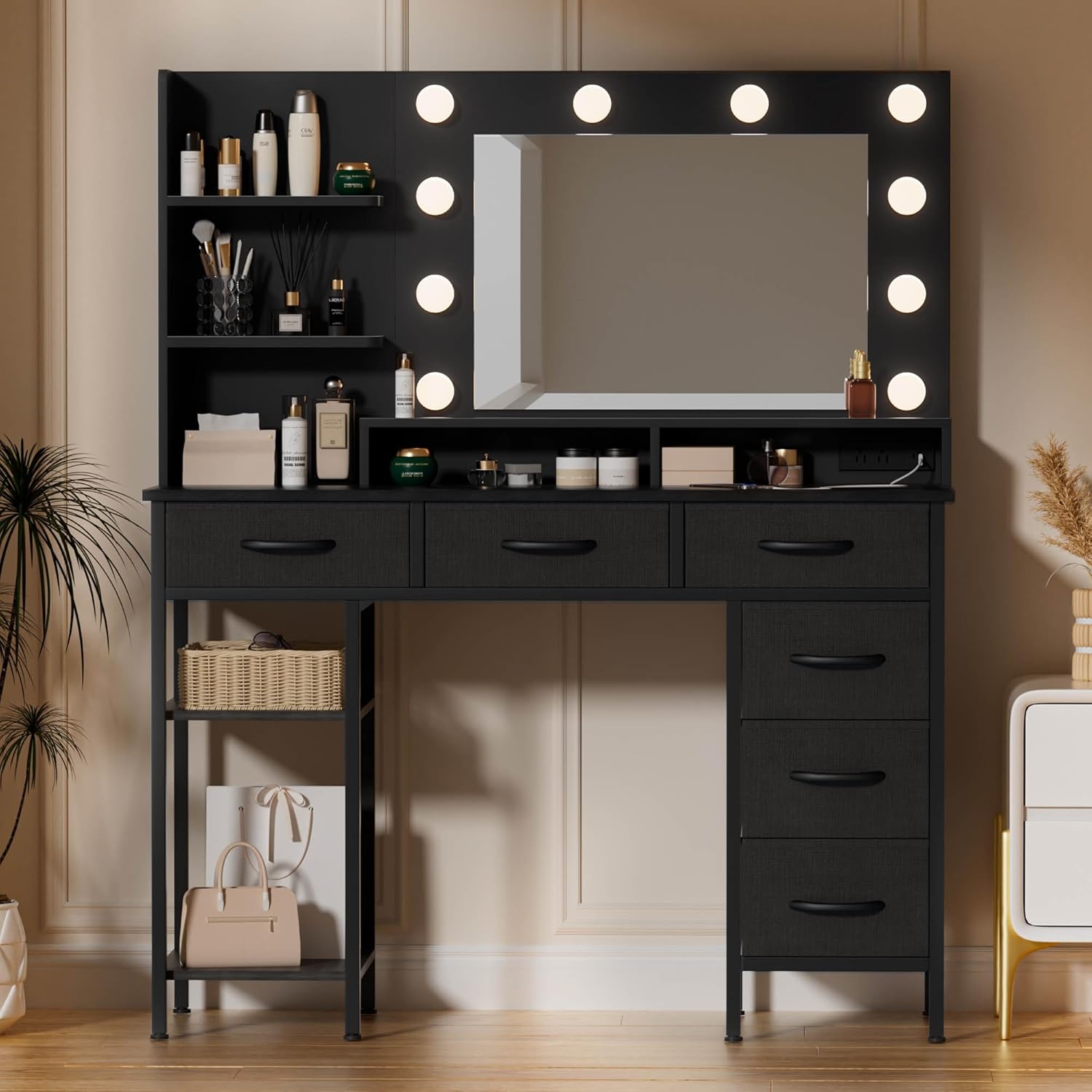 LED light strip storage dressing table Secondary image