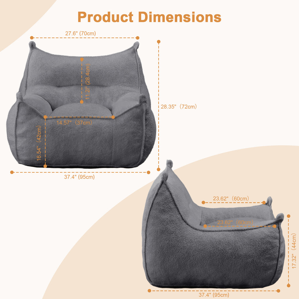 Faux Fur Beanbag Chair